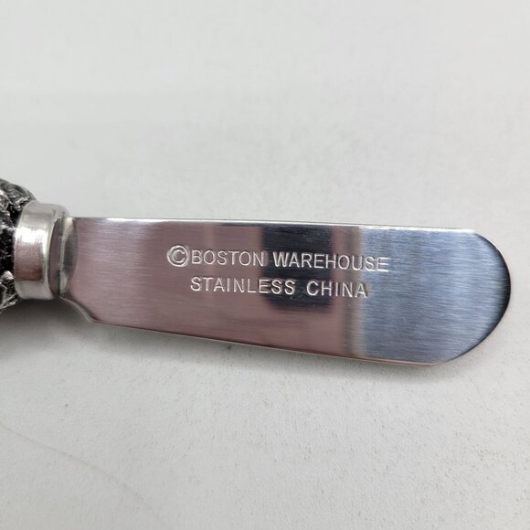 Boston Warehouse Pineapple Stainless Steel Butter Knives Spreaders Set Of 4 - Picture 4 of 4